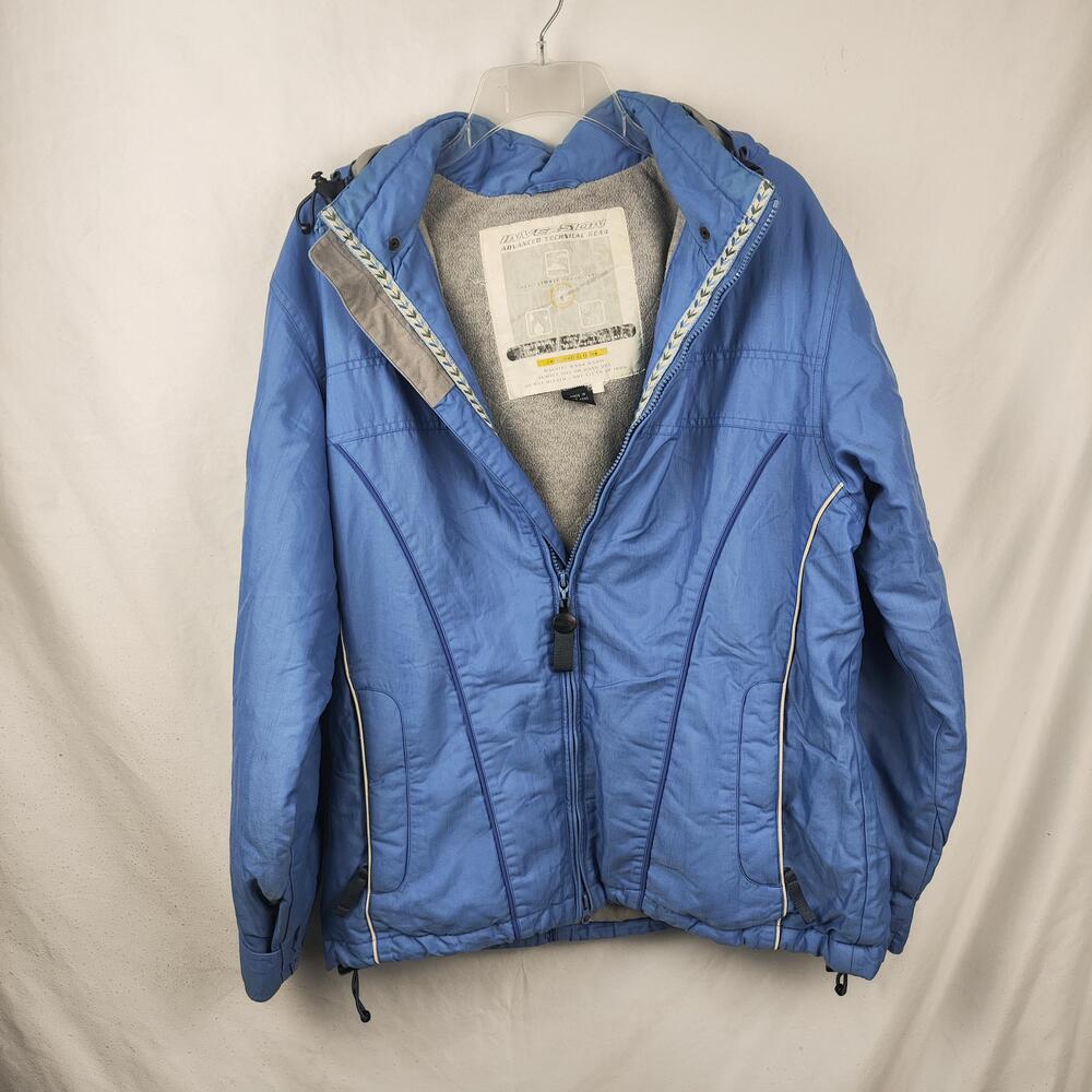 Inversion Jacket Mens XL Blue Hooded Ski Full Zip Insulated All Weather Outdoor